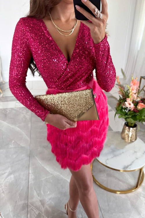 Chic Ginger Cocktail Dress