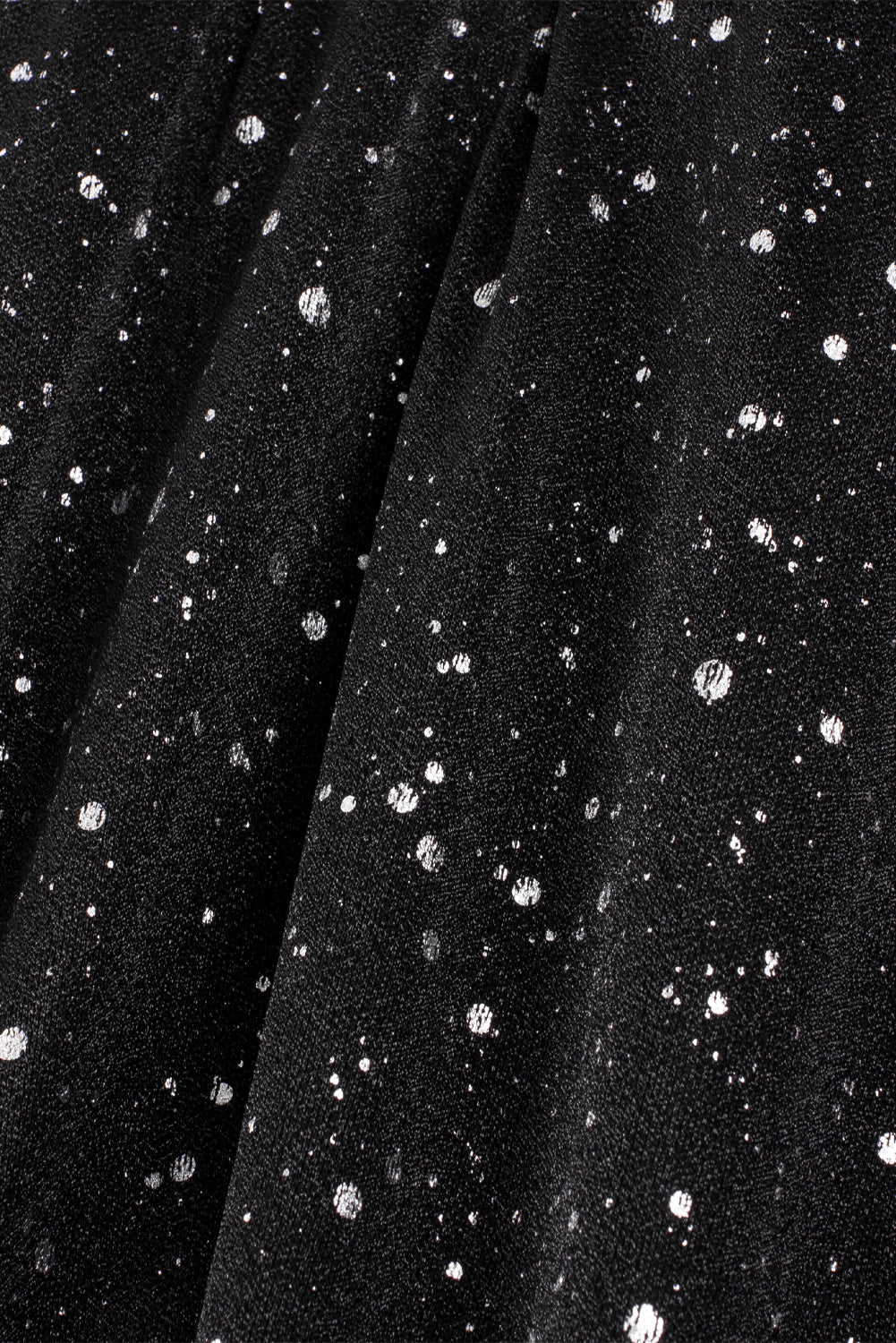 Chic Black Glitter Dress Featuring a Trendy Mesh Overlay