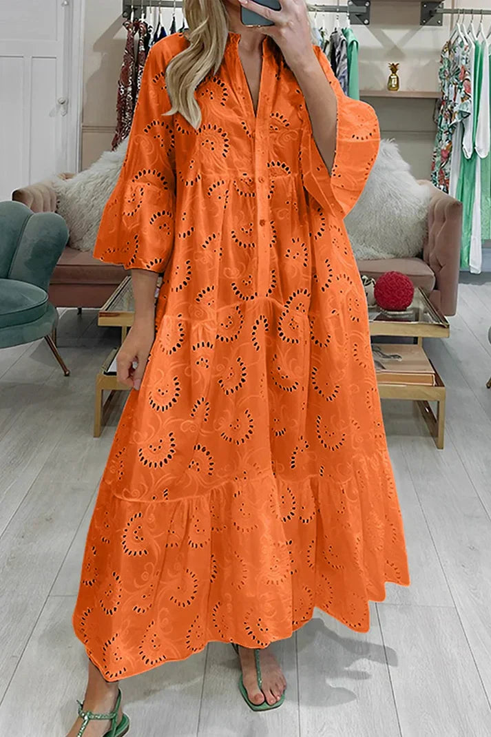 Chic Lace Embroidered Dress