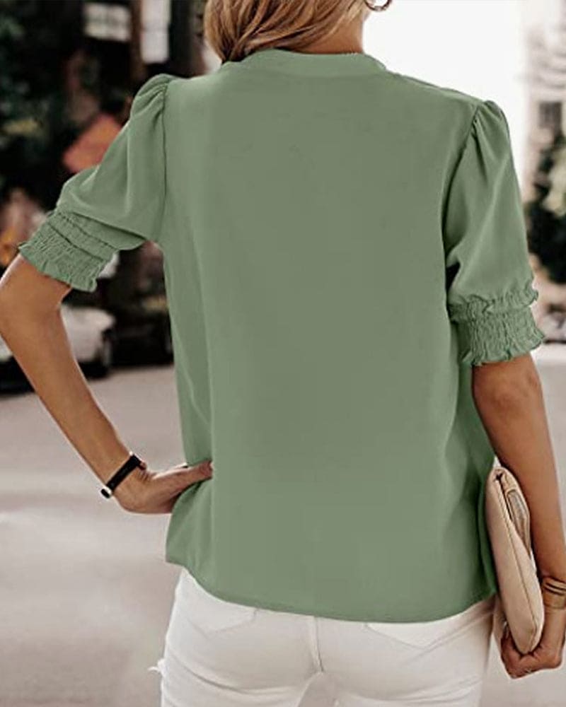 Short Sleeve V-Neck Tee