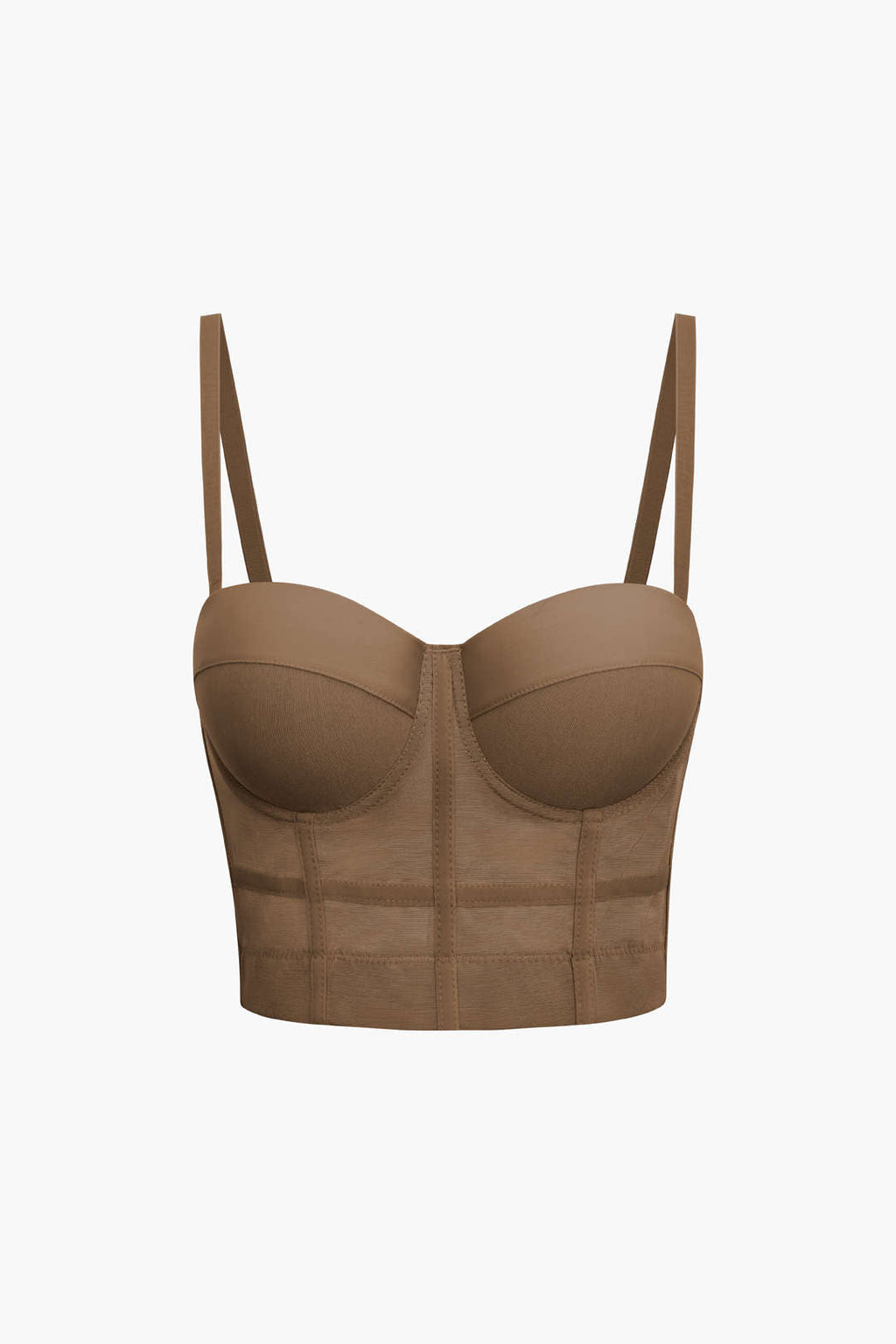 Mesh Underwired Bustier Blouse