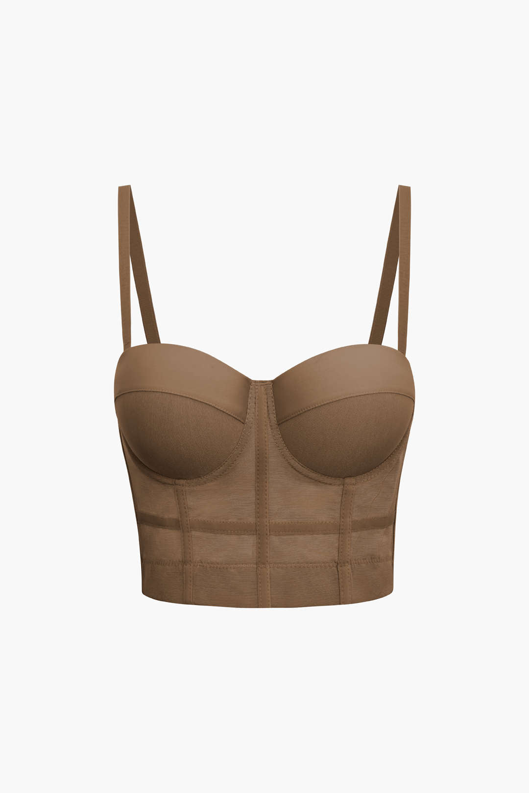 Mesh Underwired Bustier Blouse