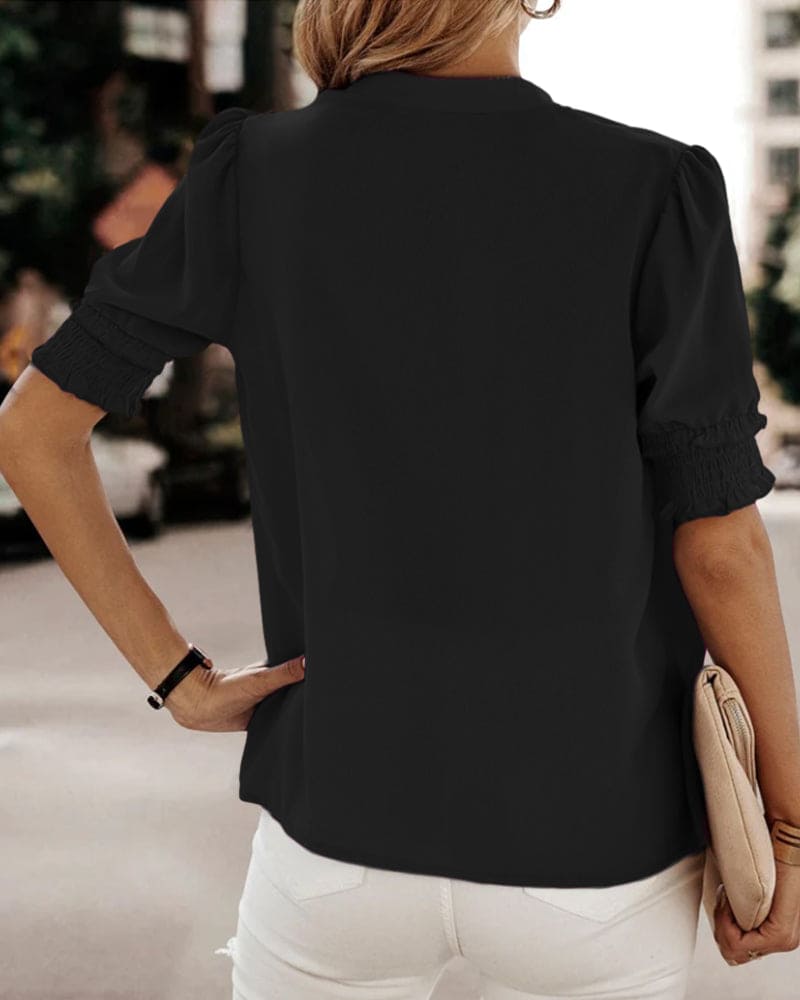 Short Sleeve V-Neck Tee