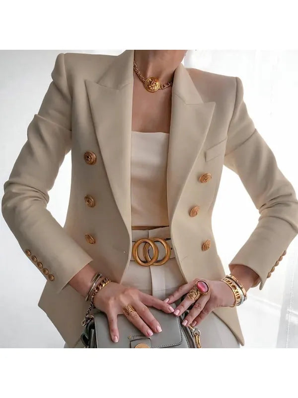 Chic Blazer with Button Details