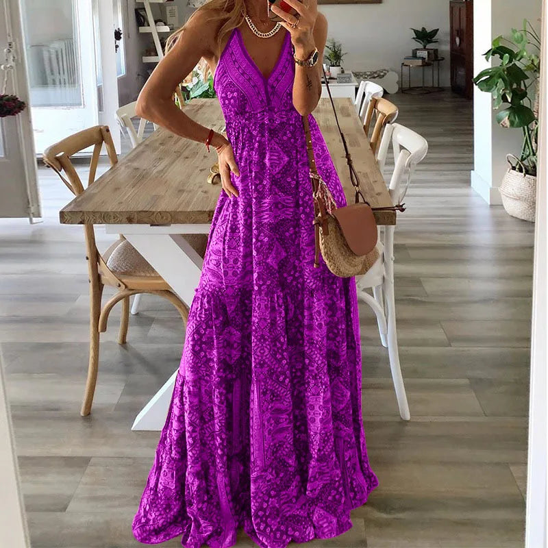 Floral Maxi Dress for Summer - Aiah Collection