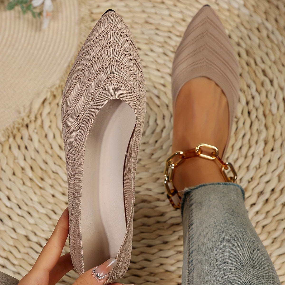 Cozy Women's Slip-On Ballet Flats