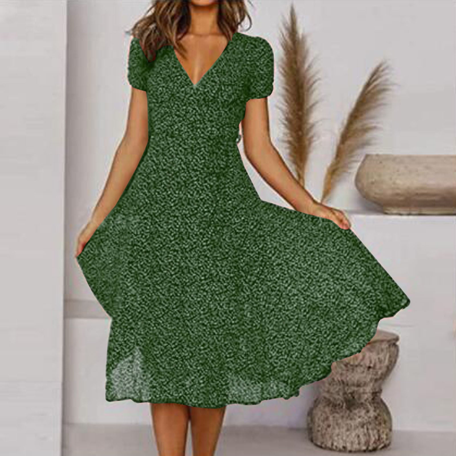 Everyday Comfort Casual Midi Dress