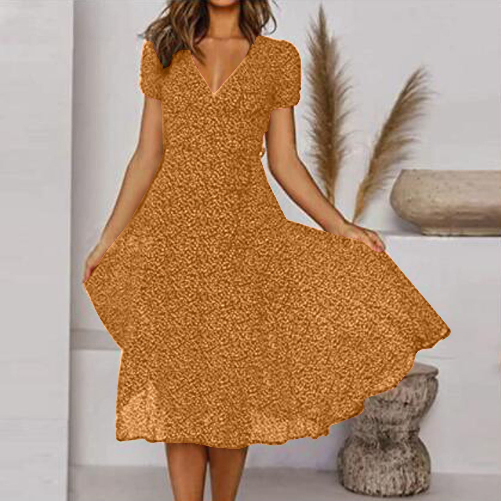 Everyday Comfort Casual Midi Dress