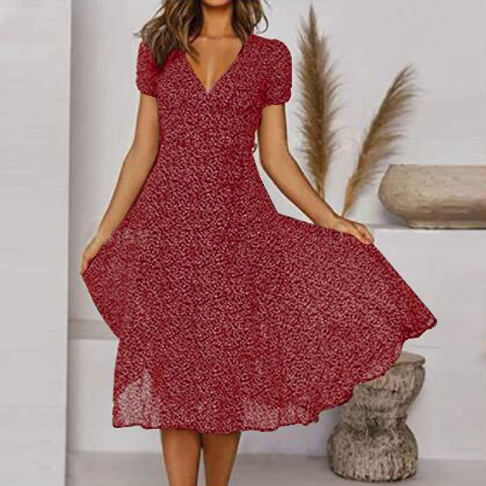Everyday Comfort Casual Midi Dress