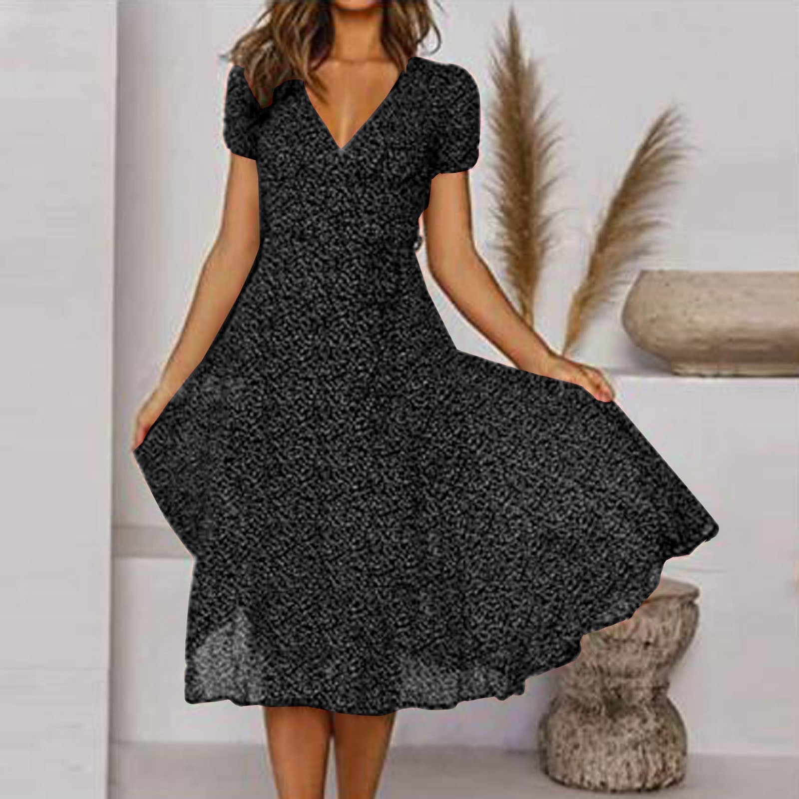 Everyday Comfort Casual Midi Dress