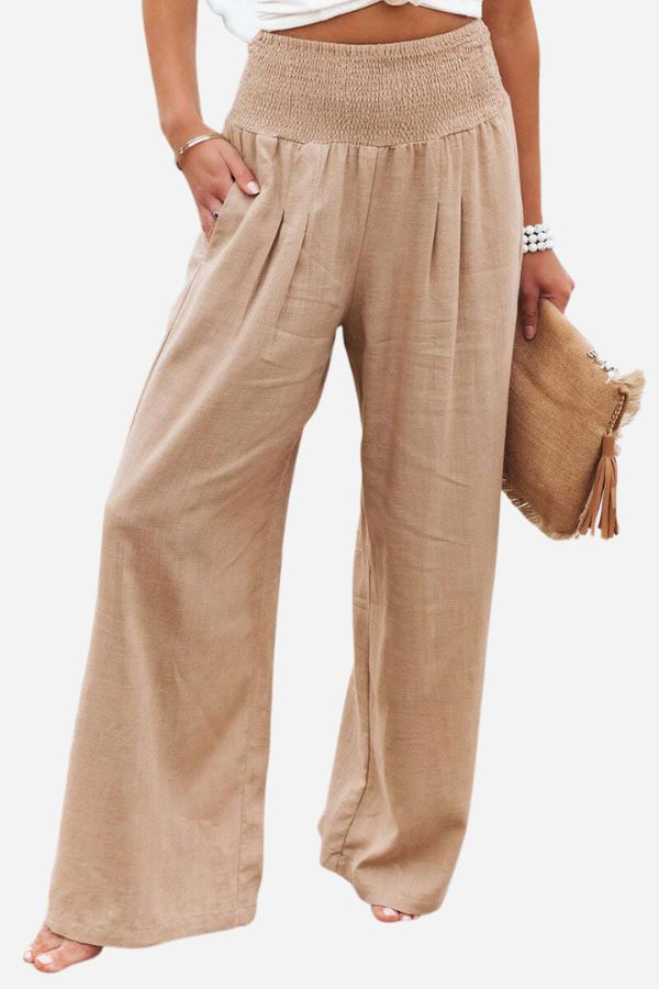 Chic Women's Stretchy Palazzo Trousers