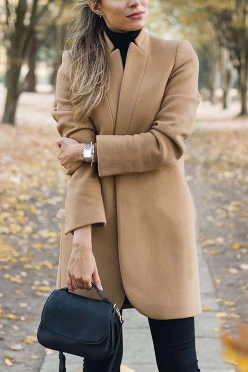 Chic Stand-Up Collar Jacket