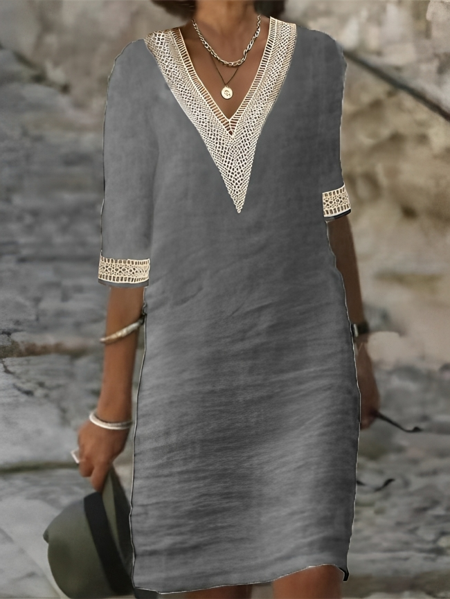 Everyday Comfort Cotton Dress for Women - Relaxed Fit