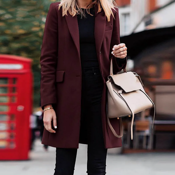 Chic Women's Trench Coat with Stylish Knot Detail