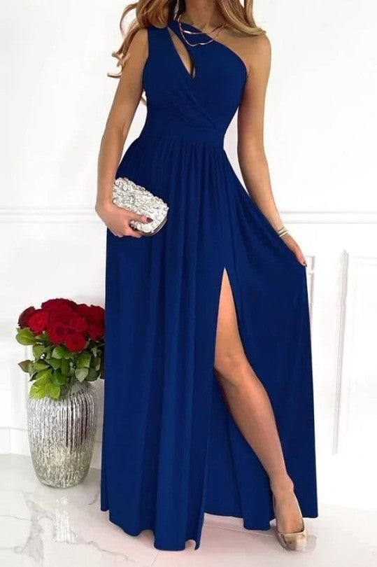 Chic One-Shoulder Evening Gown by Novella