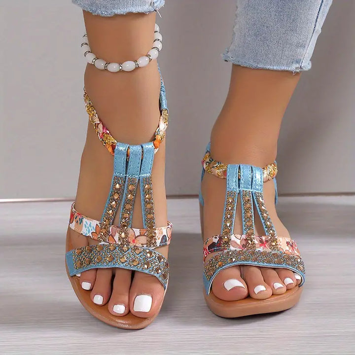 Bohemian Style Braided Wedge Sandals