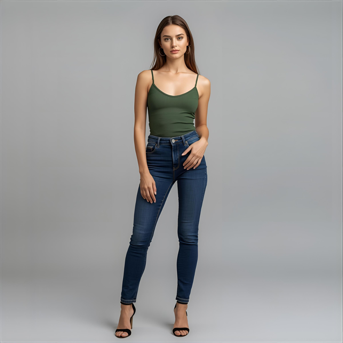 LUMINA | Green Modern Stylish Tank Top