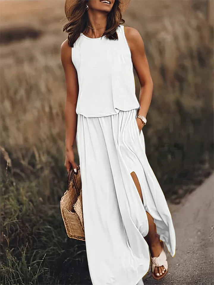 Solid Color Maxi Dress for Women