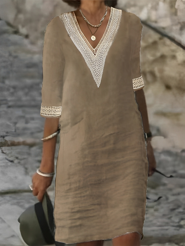 Everyday Comfort Cotton Dress for Women - Relaxed Fit