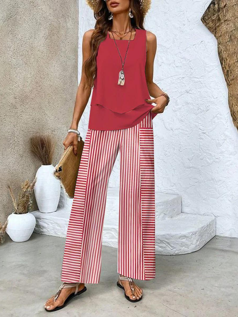 Chic Two-Piece Summer Ensemble