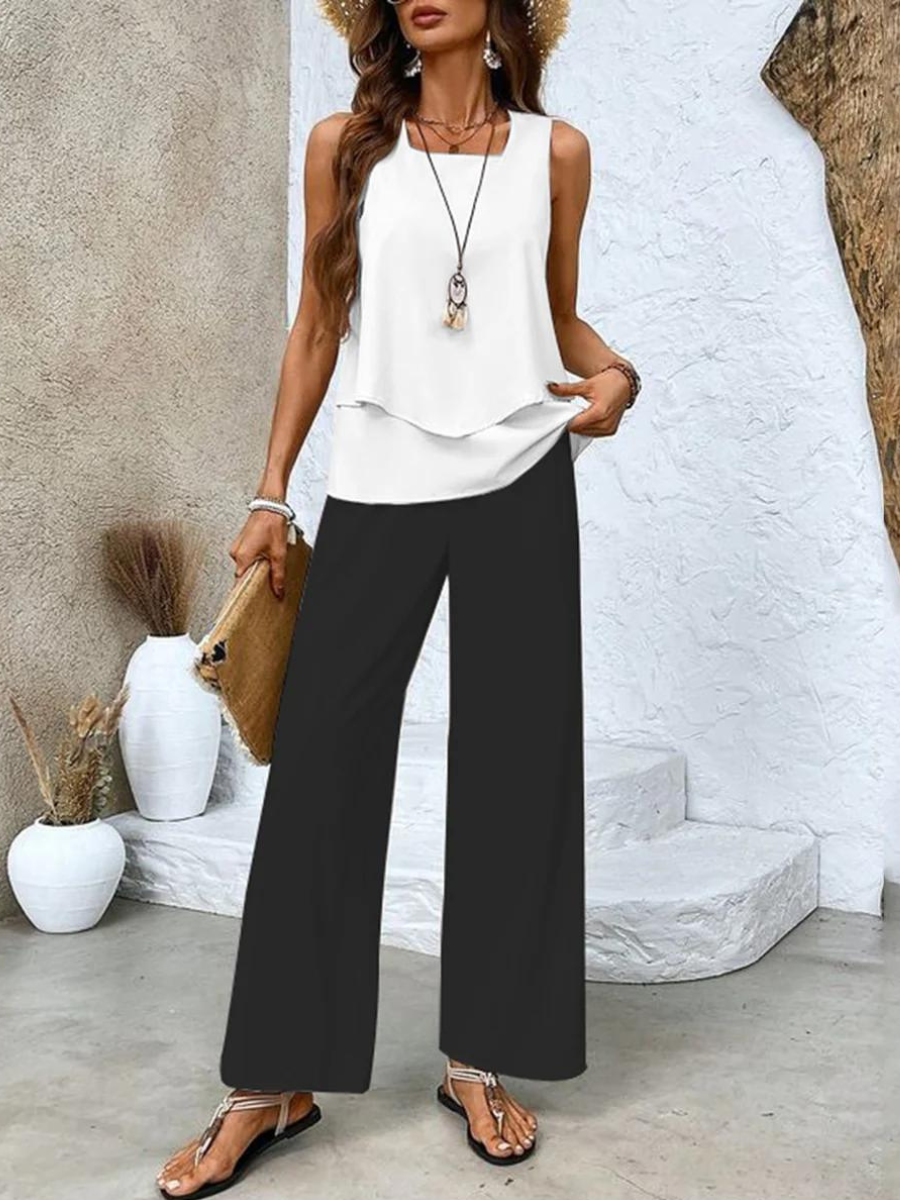 Chic Two-Piece Summer Ensemble