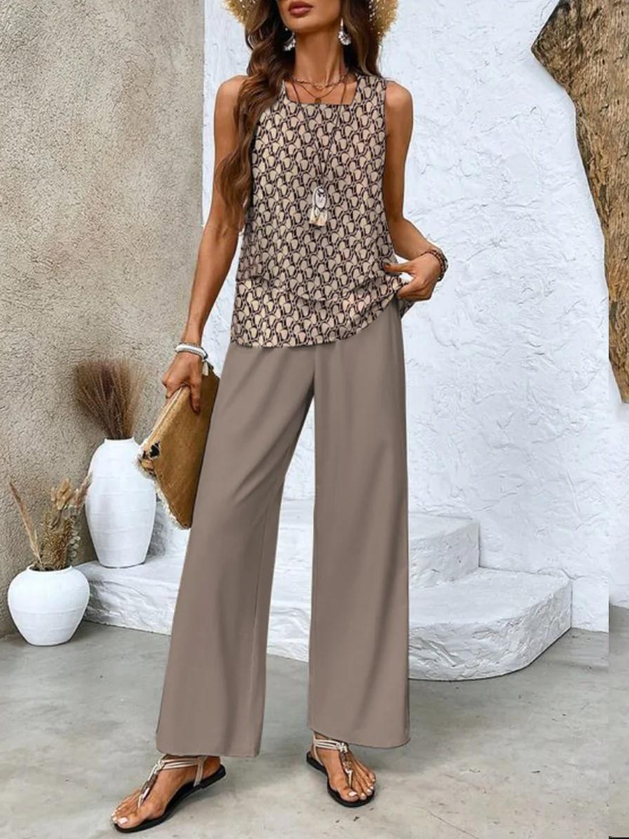Chic Two-Piece Summer Ensemble