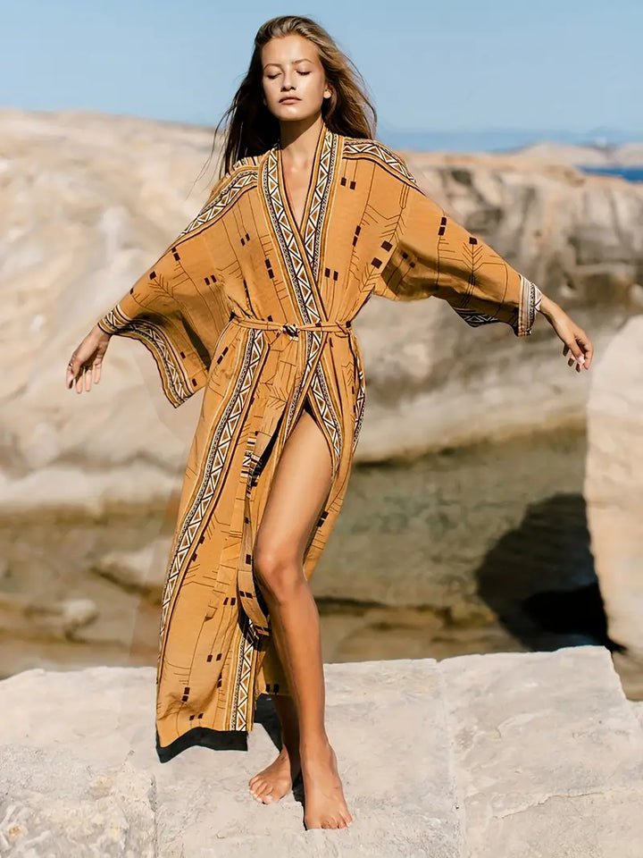 Plus Size Bohemian Style Kimono