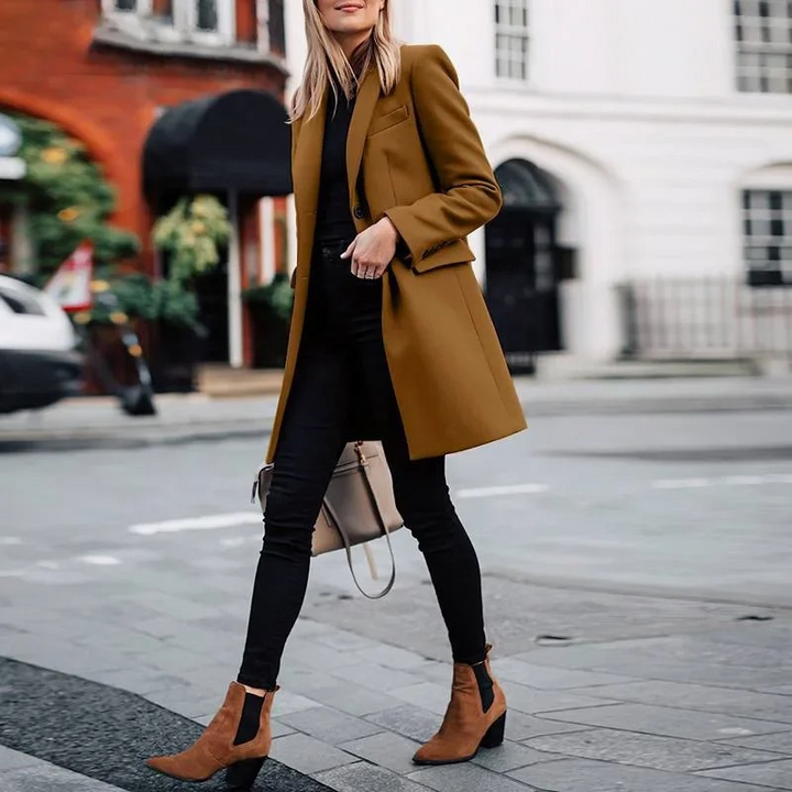 Chic Women's Trench Coat with Stylish Knot Detail