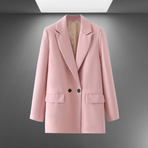 Timeless Double-Breasted Blazer for Women's Professional Wear