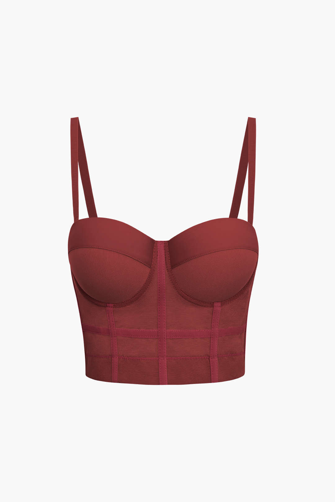 Mesh Underwired Bustier Blouse