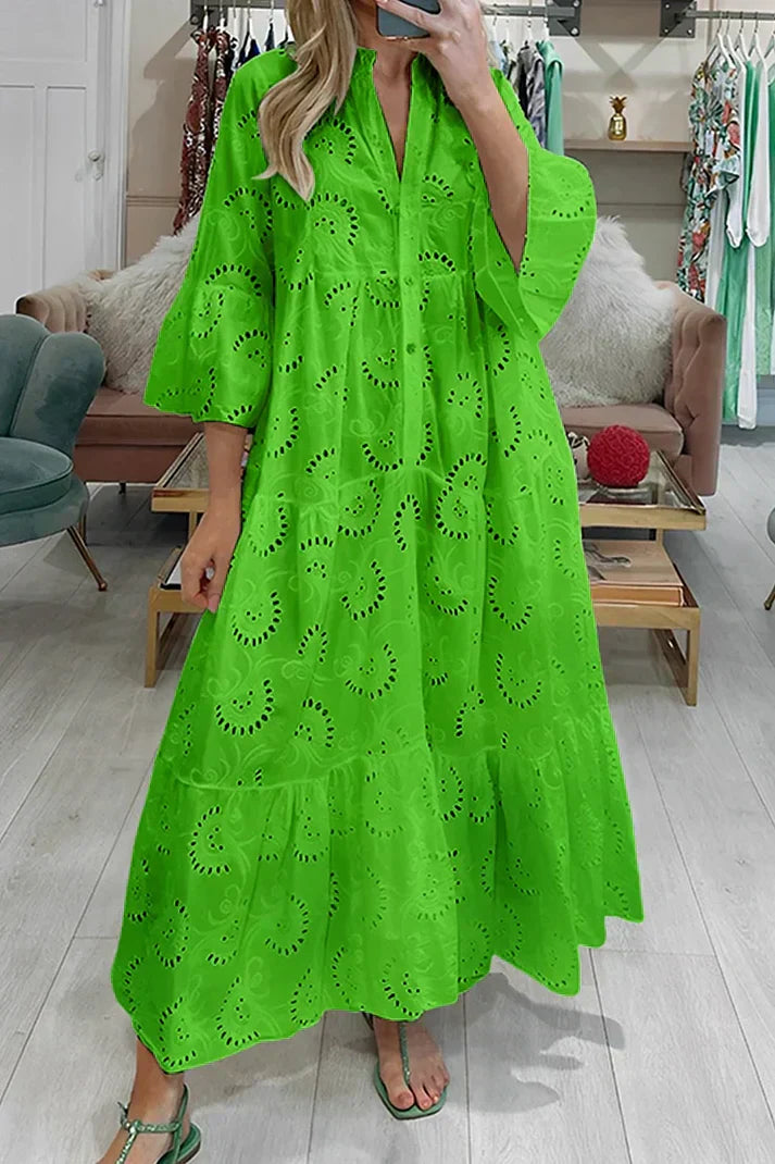 Chic Lace Embroidered Dress