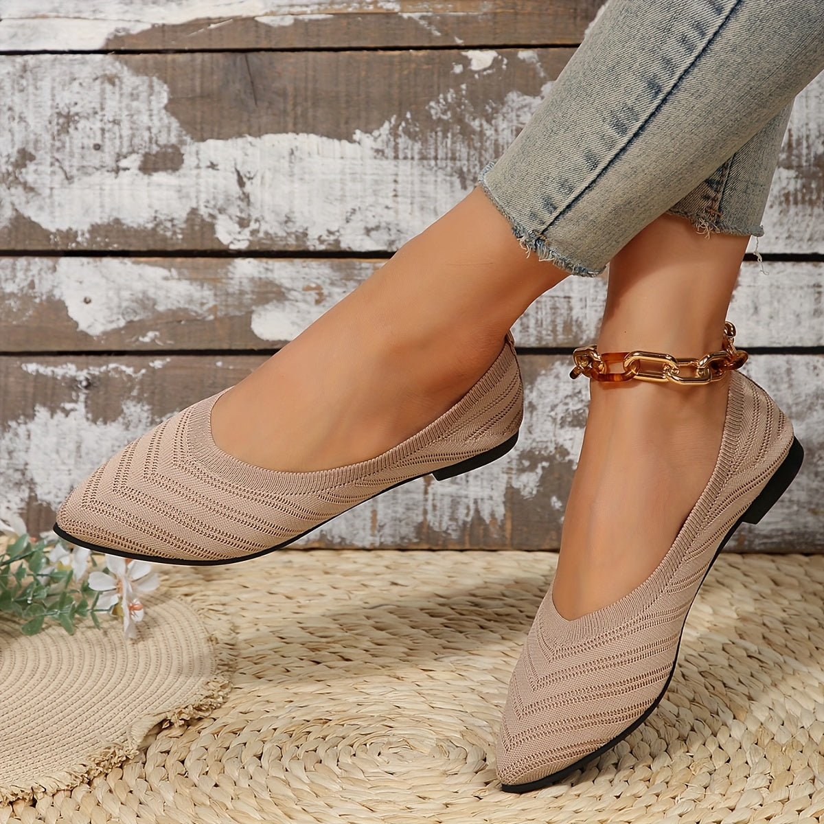 Cozy Women's Slip-On Ballet Flats
