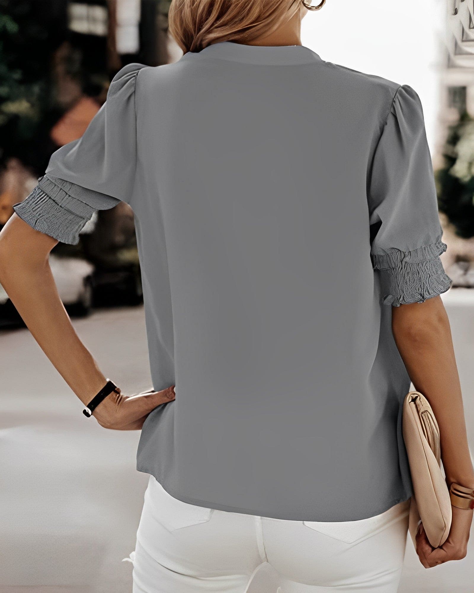 Short Sleeve V-Neck Tee