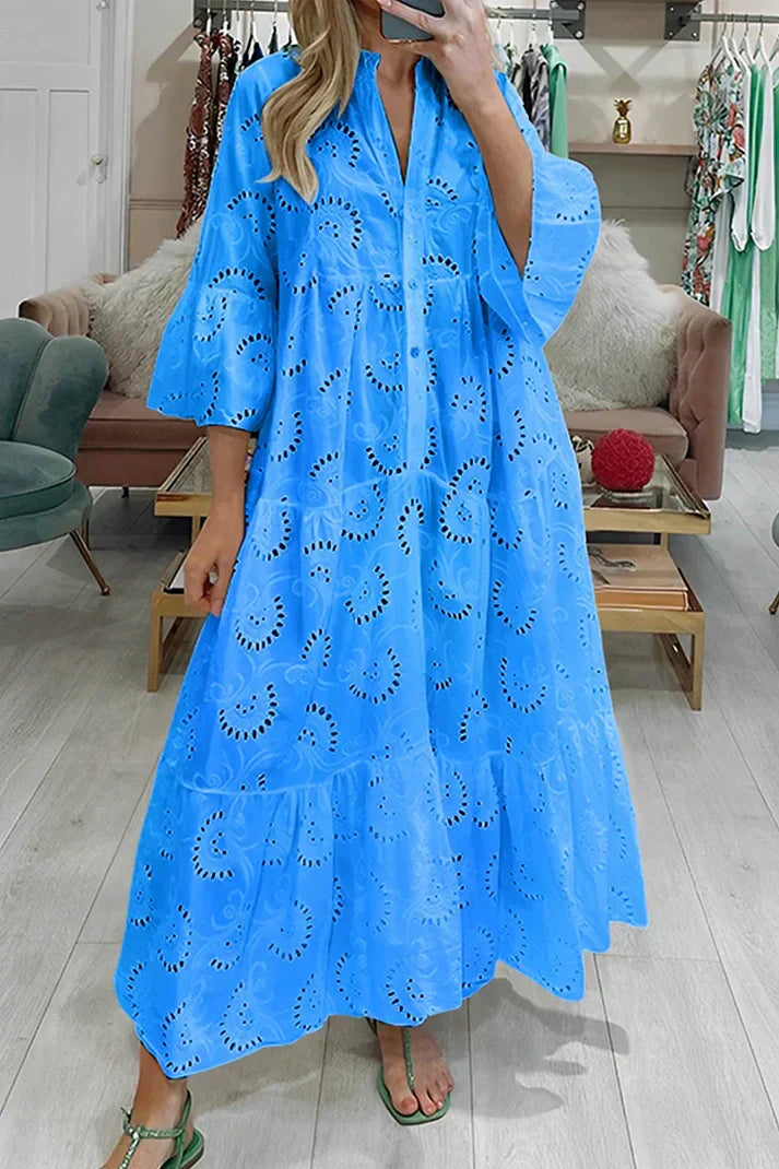 Chic Lace Embroidered Dress