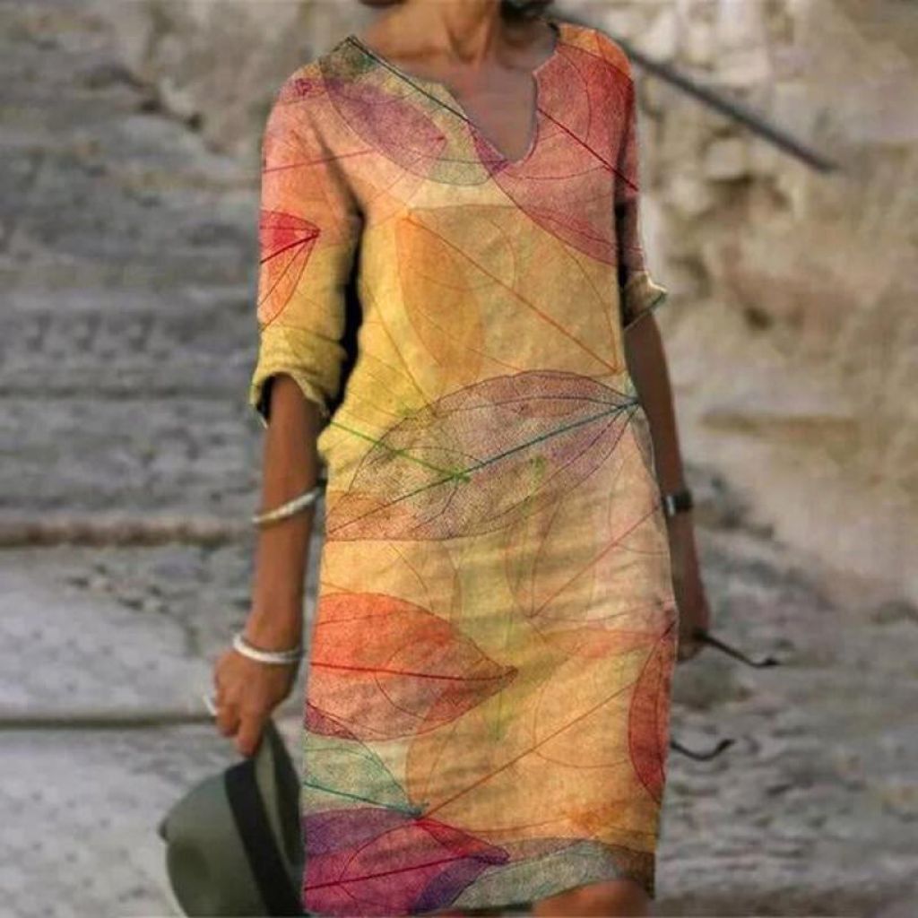 Delightful Floral Pattern Dress