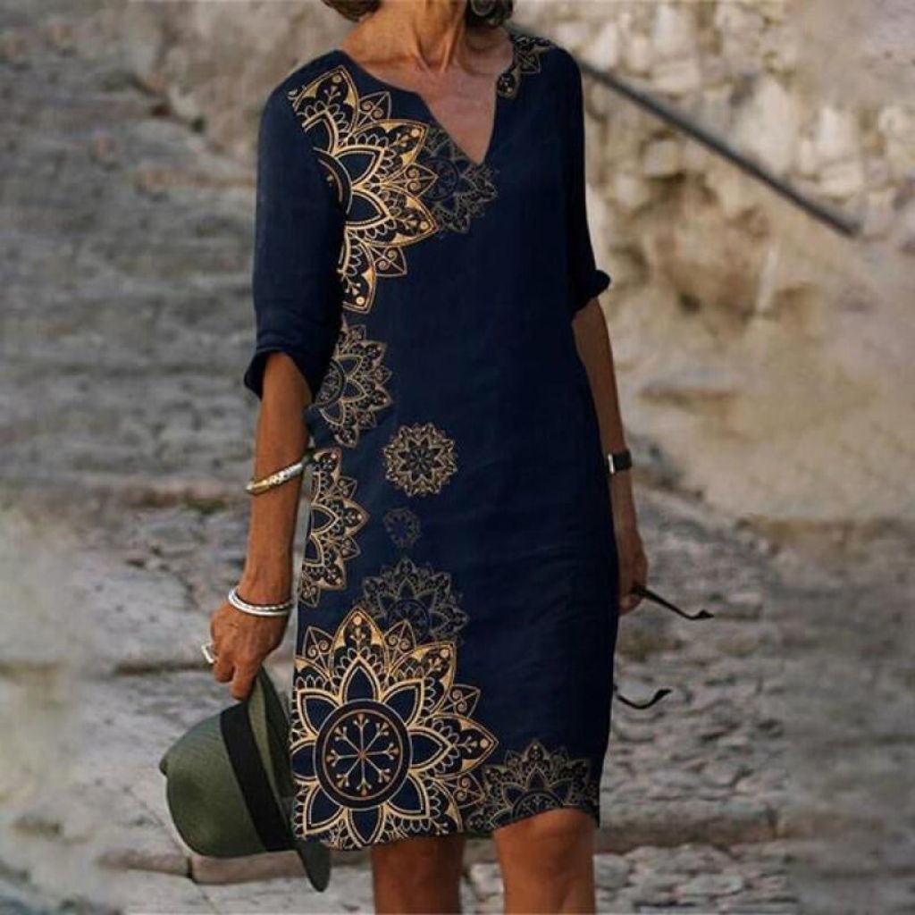 Delightful Floral Pattern Dress