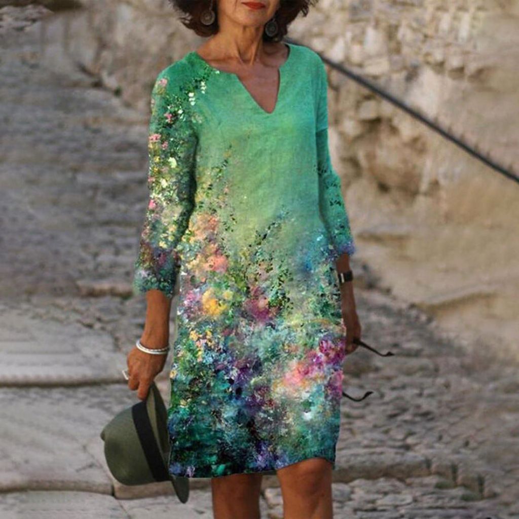 Delightful Floral Pattern Dress
