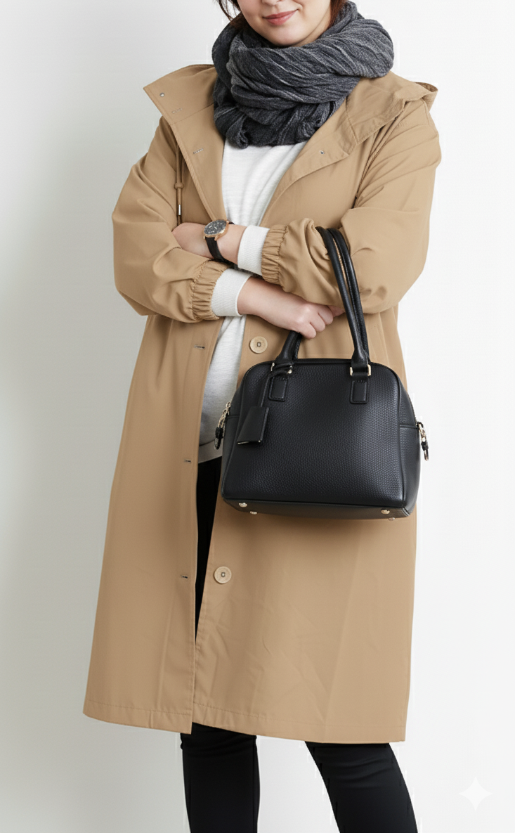 Plus Size Women's Hooded Coat