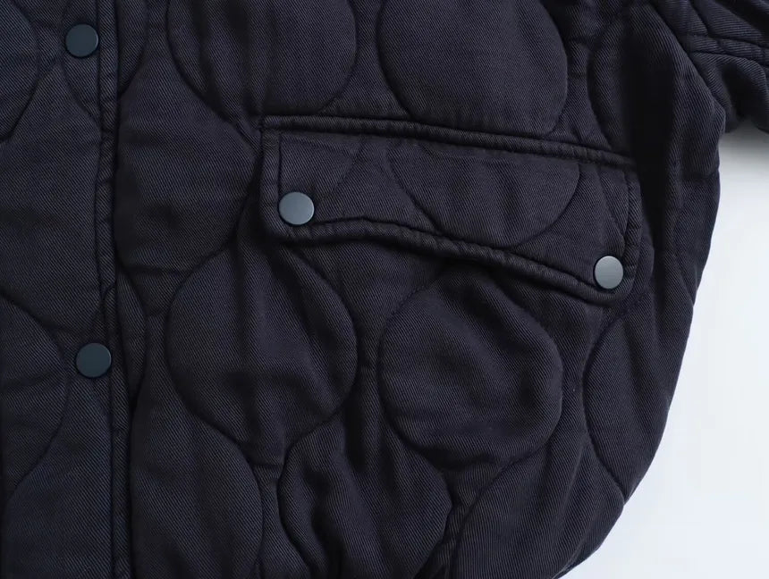 Destiny Round Neck Cotton Jacket