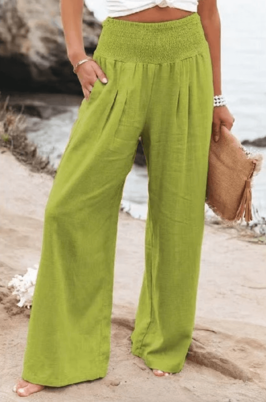 Chic Women's Stretchy Palazzo Trousers