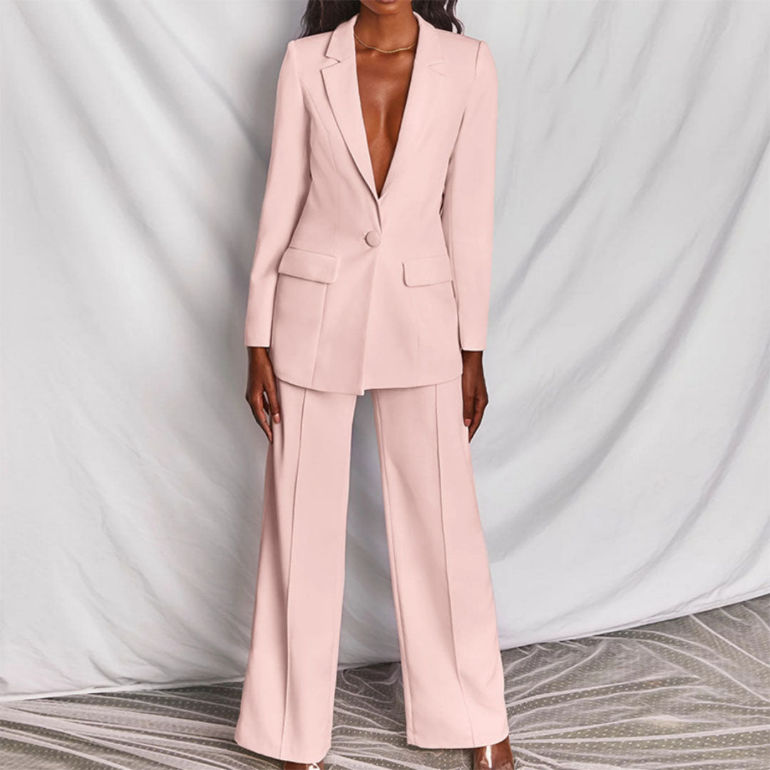 Hayley - Stylish Women's Two-Piece Blazer and Trousers Set