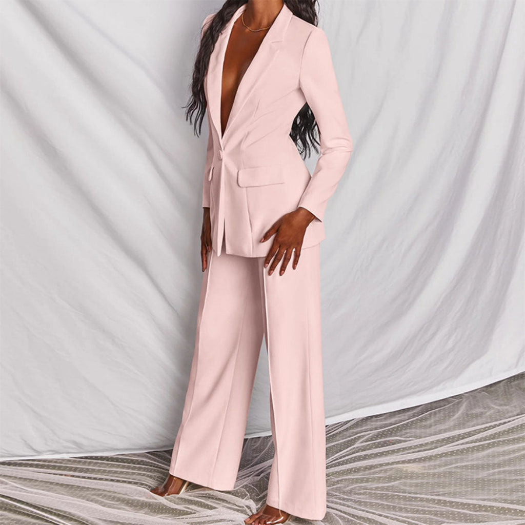 Hayley - Stylish Women's Two-Piece Blazer and Trousers Set