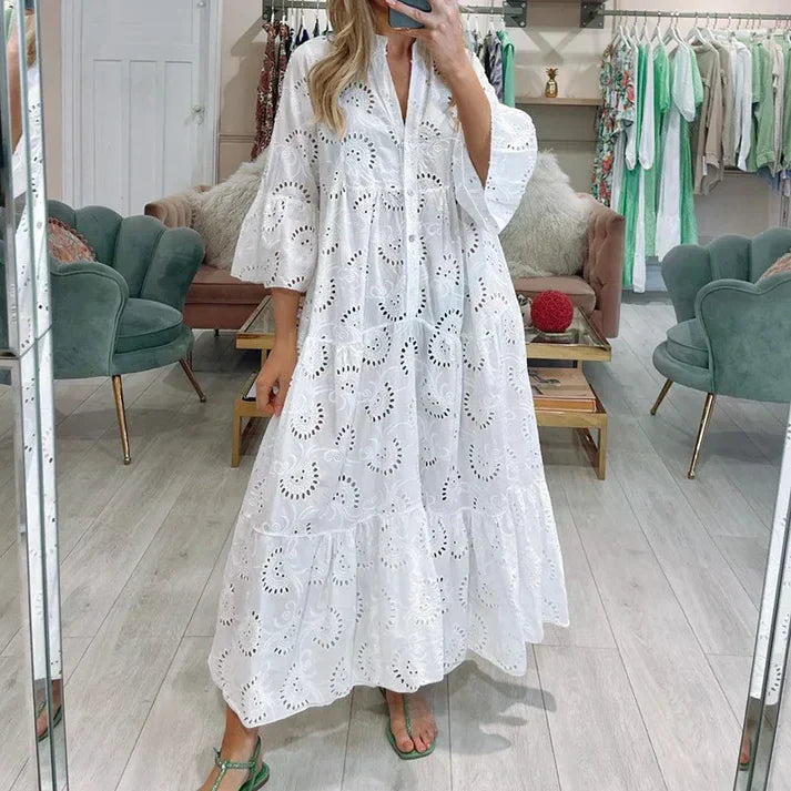 Chic Lace Embroidered Dress