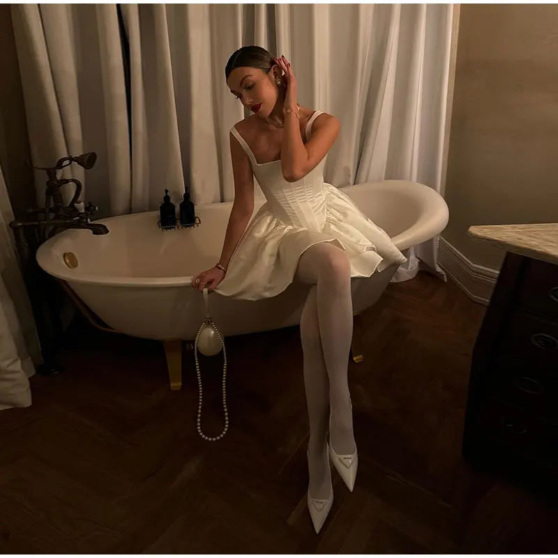 Corset-Style Structured Dress