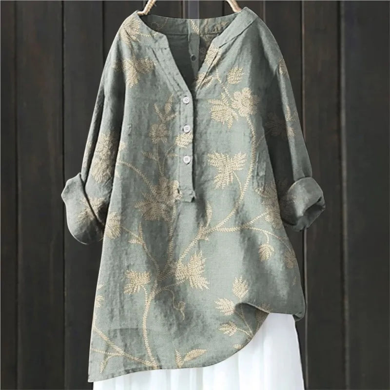 Relaxed Floral Print Top