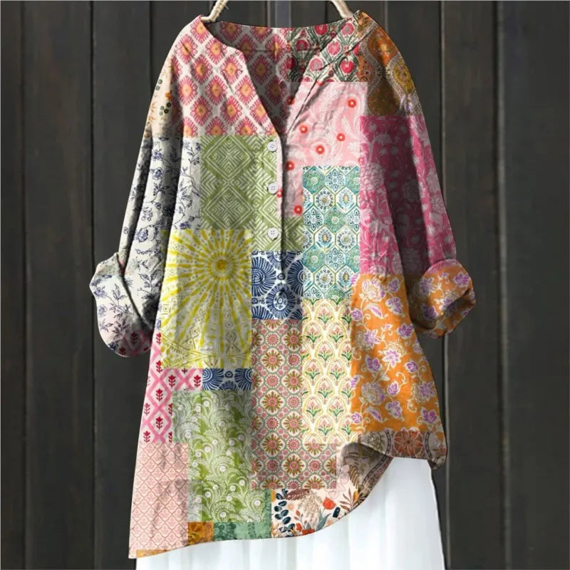 Relaxed Floral Print Top