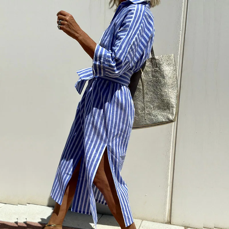 Neda - Chic Striped Dress