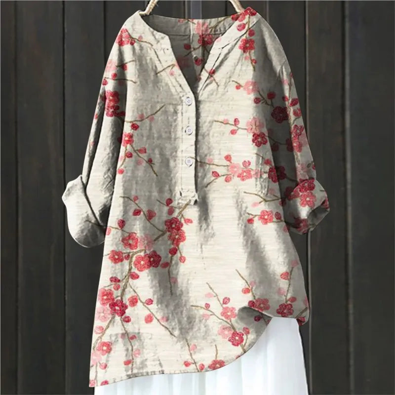 Relaxed Floral Print Top