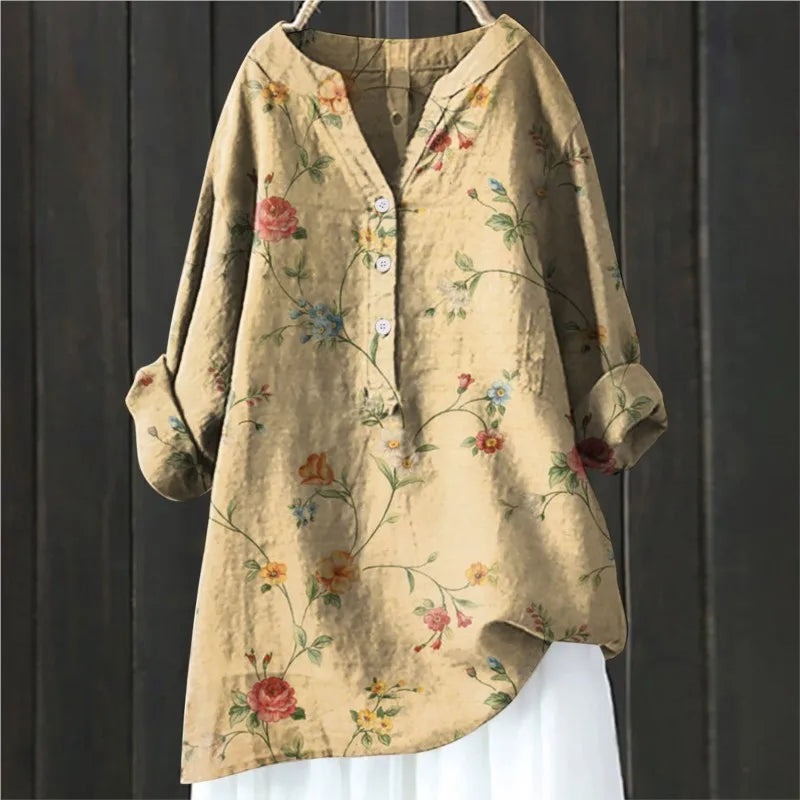 Relaxed Floral Print Top