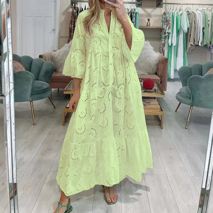 Chic Lace Embroidered Dress